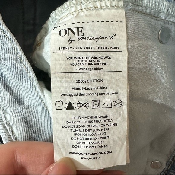 ONE By One Teaspoon Awesome Baggies Distressed Boyfriend Denim Jeans Size 26 - Picture 13 of 16